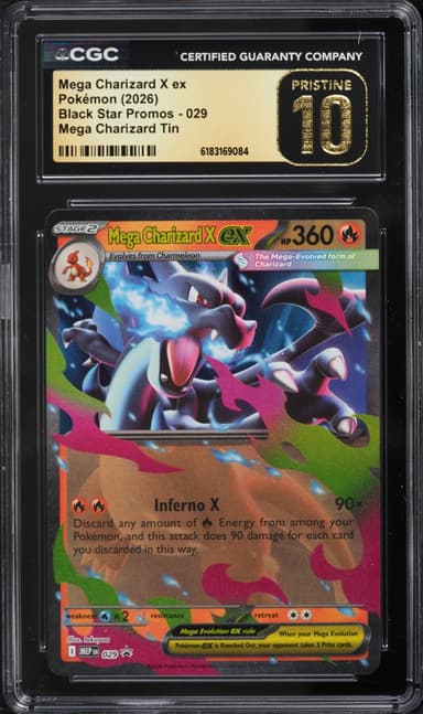 Pokemon Mega Evolution Promo Tin Mega Charizard X Ex #29