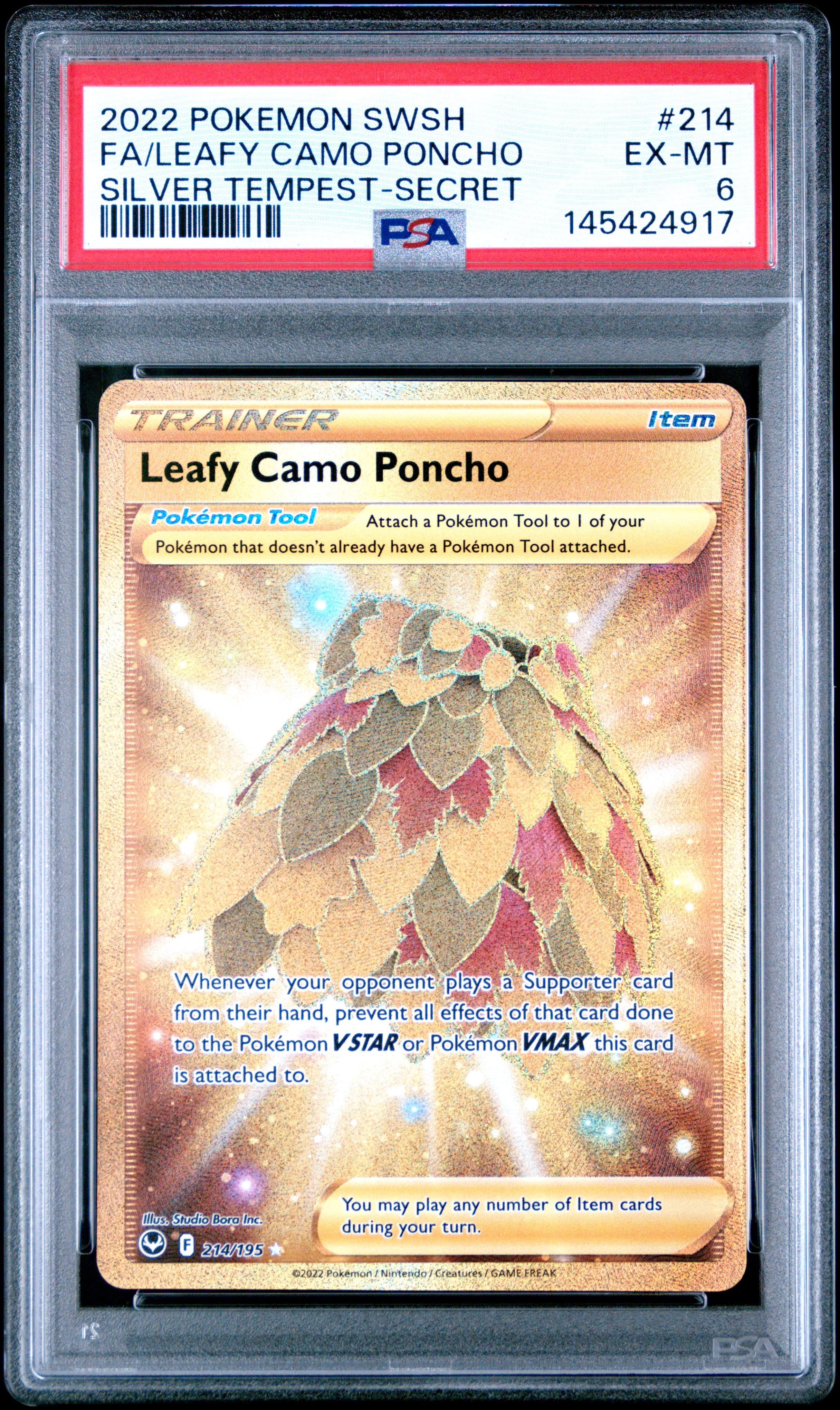 Full Art/Leafy Camo Poncho