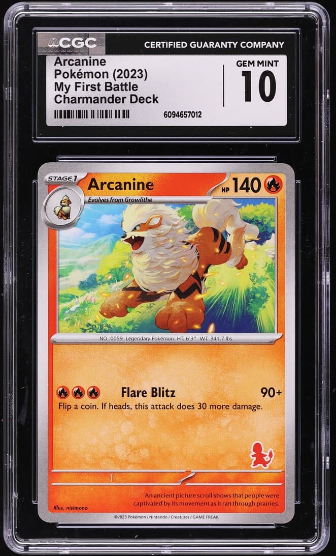 Pokemon Scarlet & Violet My First Battle Charmander Deck Arcanine