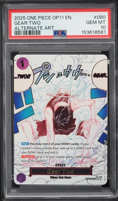One Piece A Fist Of Divine Speed  Alt Art Gear Two #OP11-080