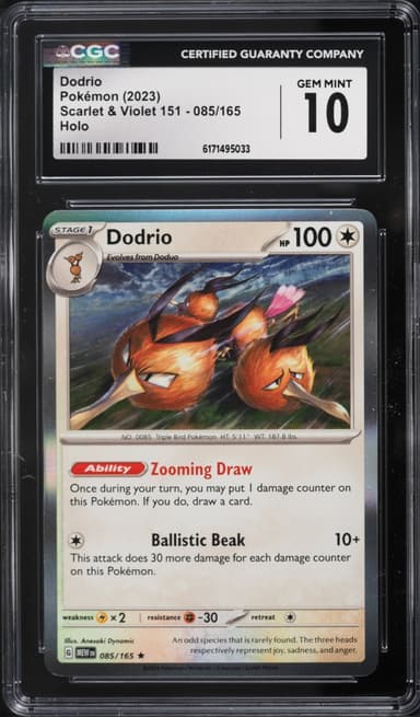 Pokemon Scarlet & Violet 151 Holo Dodrio #085