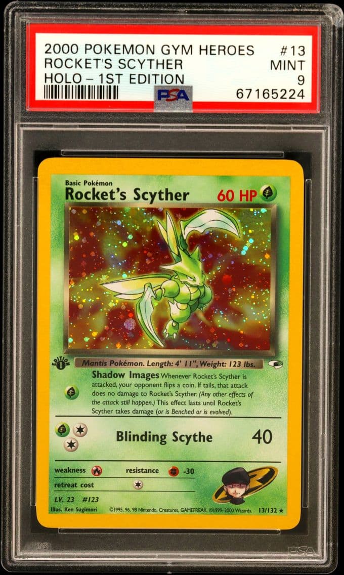 2000 #13 Rocket's Scyther PSA 9 