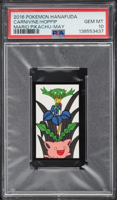 Pokemon Hanafuda Mario Pikachu May Carnivine & Hoppip