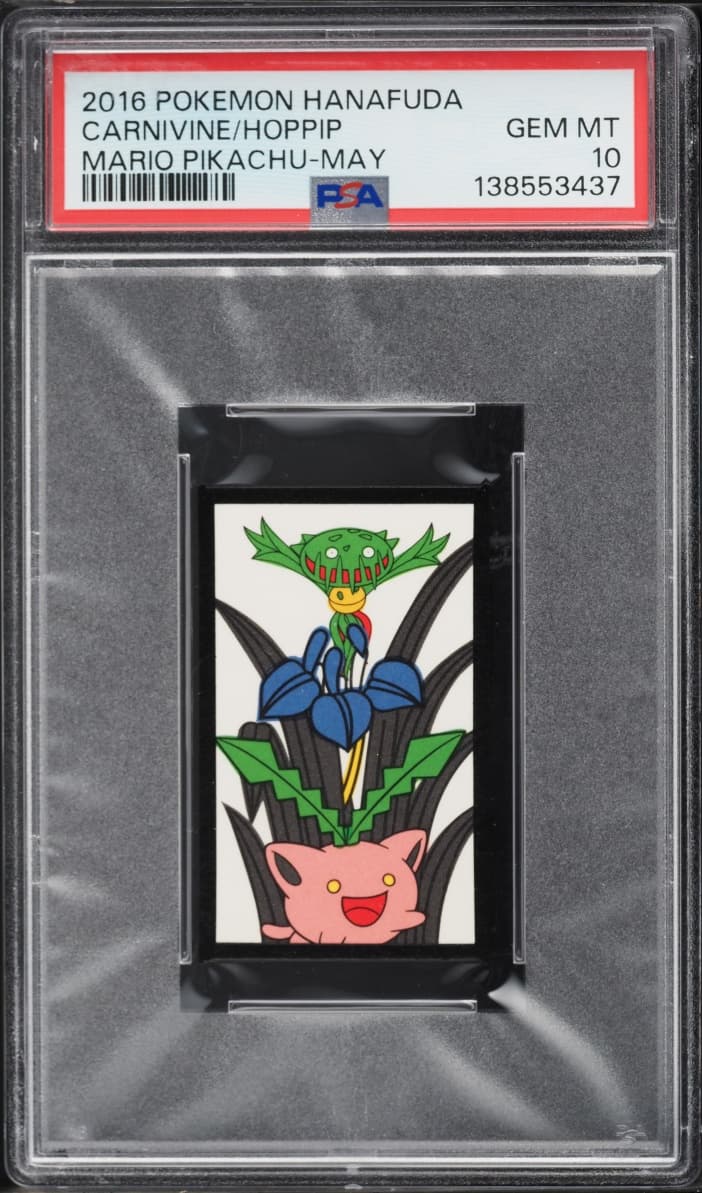 Pokemon Hanafuda Mario Pikachu May Carnivine & Hoppip