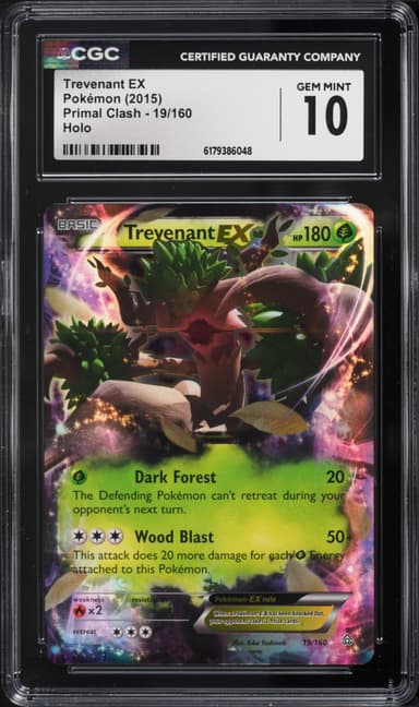 Pokemon XY Primal Clash Holo Trevenant EX #19