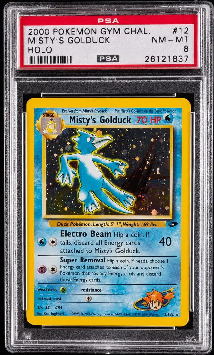 2000 #12 Misty's Golduck PSA 8 G