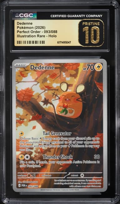Pokemon Mega Evolution Perfect Order IR Dedenne #93