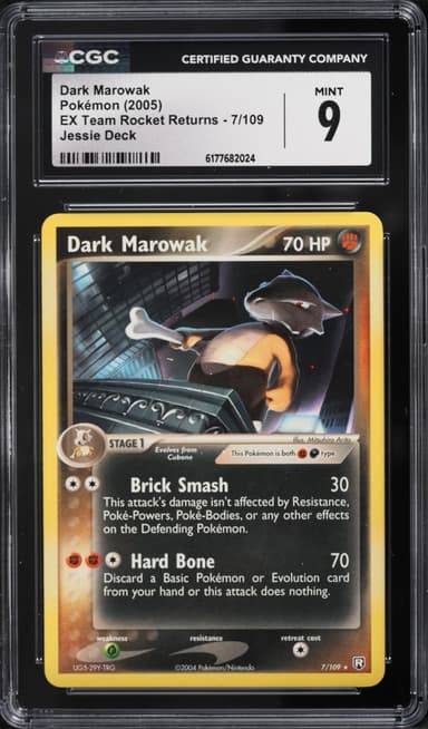 Pokemon Ex Team Rocket Returns Jessie Deck Dark Marowak #7