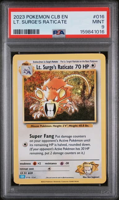 LT. Surge's Raticate