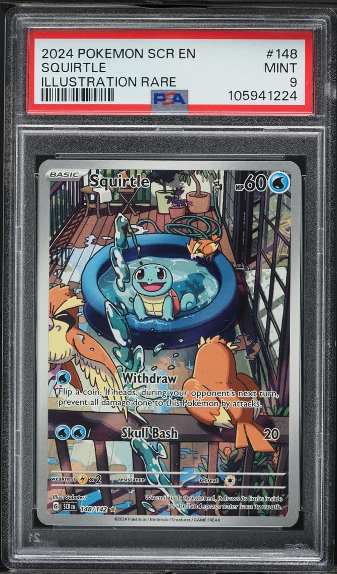 2024 #148 Squirtle PSA 9 Stellar