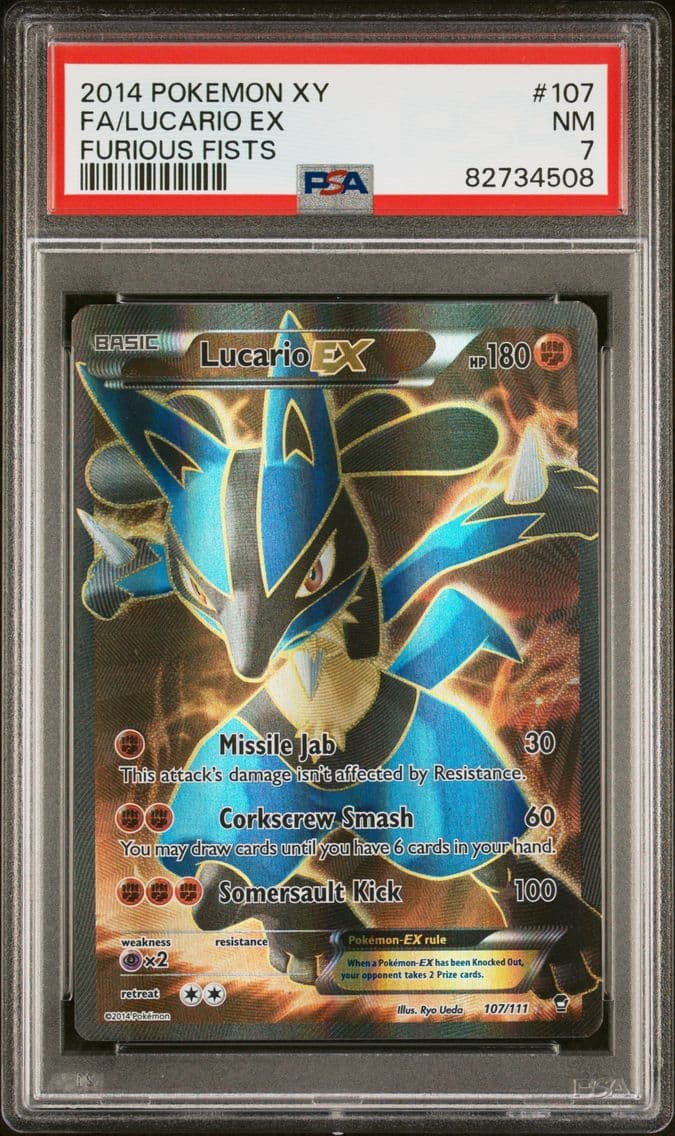 2014 #107 Full Art/Lucario EX PS
