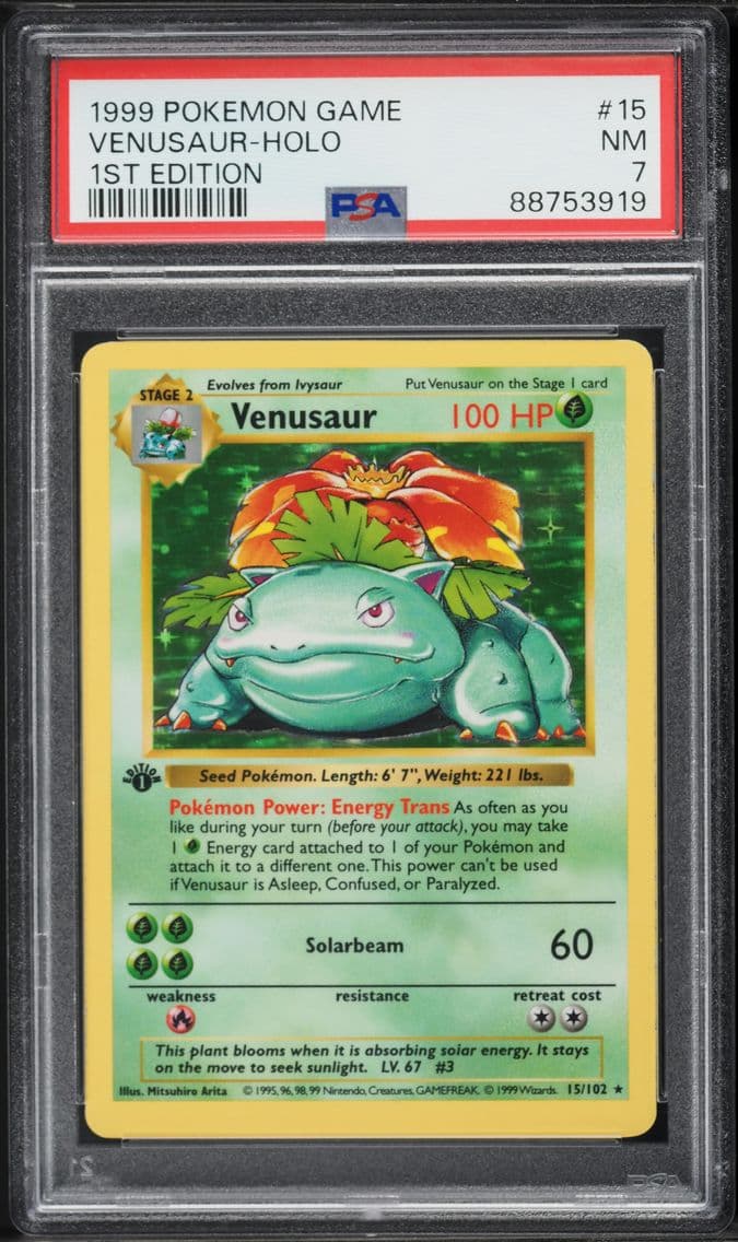 1999 #15 Venusaur-Holo 1st Editi