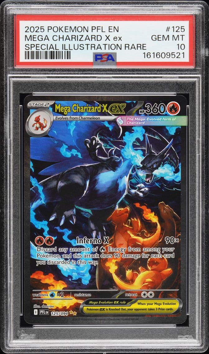 2025 #125 Mega Charizard X EX PS