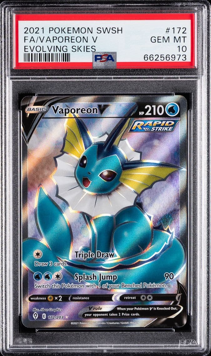 2021 #172 Full Art/Vaporeon V PS