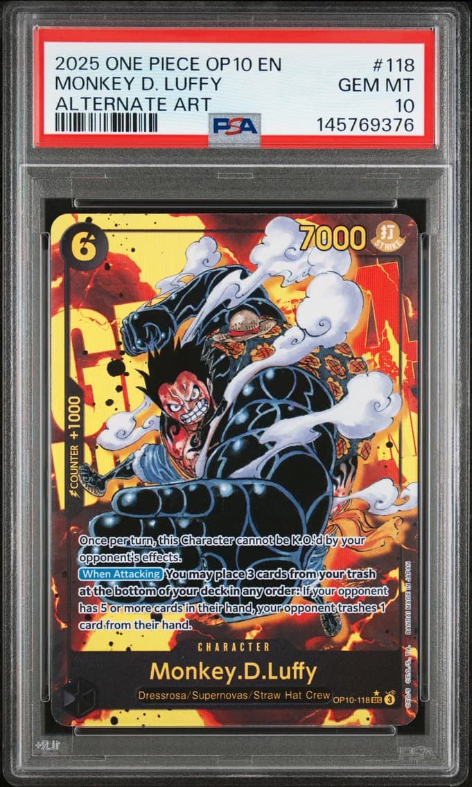 2025 #118 Monkey D. Luffy PSA 10