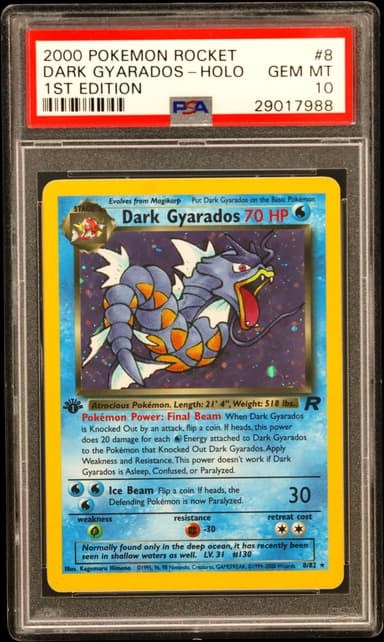 Dark Gyarados-Holo 1st Edition