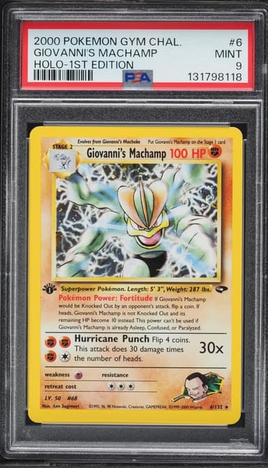 Gym Challenge 1st Edition Holo Giovanni's Machamp MINT