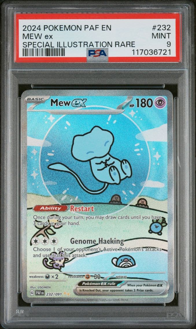 2024 #232 Mew EX PSA 9 Paf EN-Pa