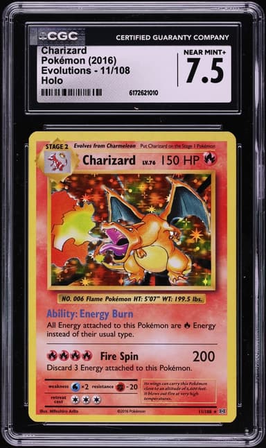Pokemon XY Evolutions Holo Charizard #11