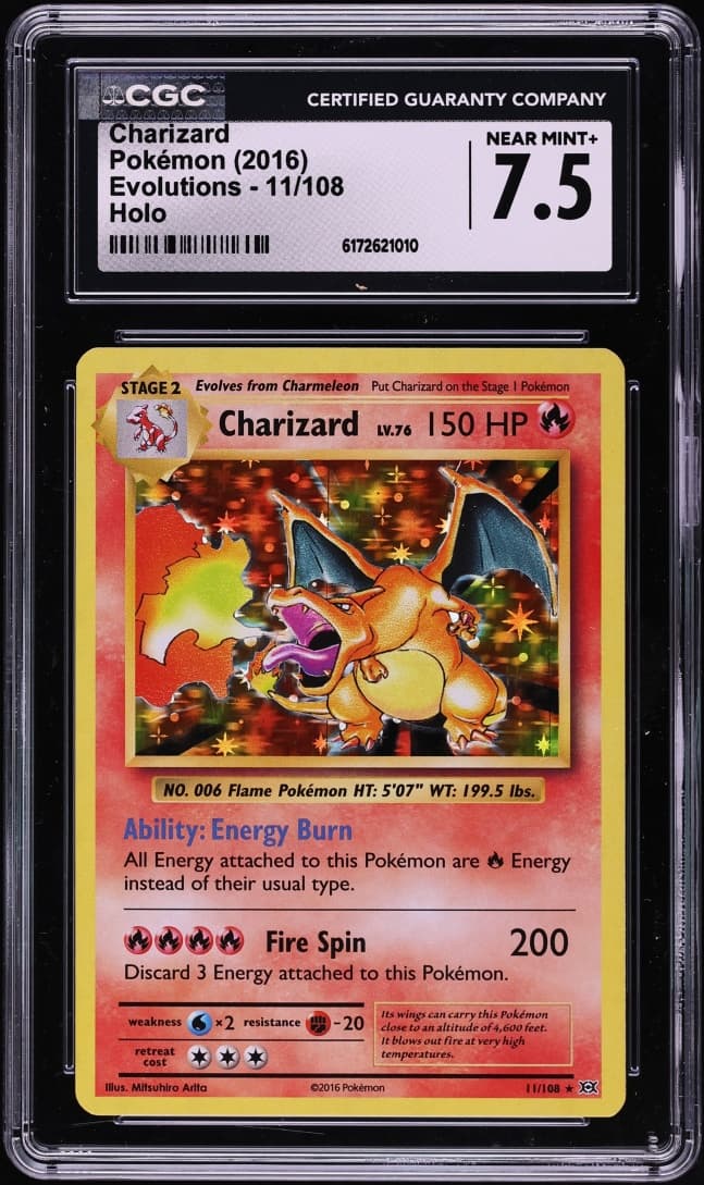 Pokemon XY Evolutions Holo Charizard #11