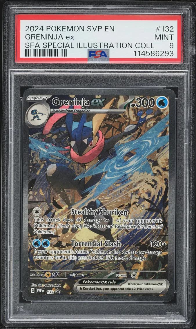 2024 #132 Greninja EX PSA 9 Svp