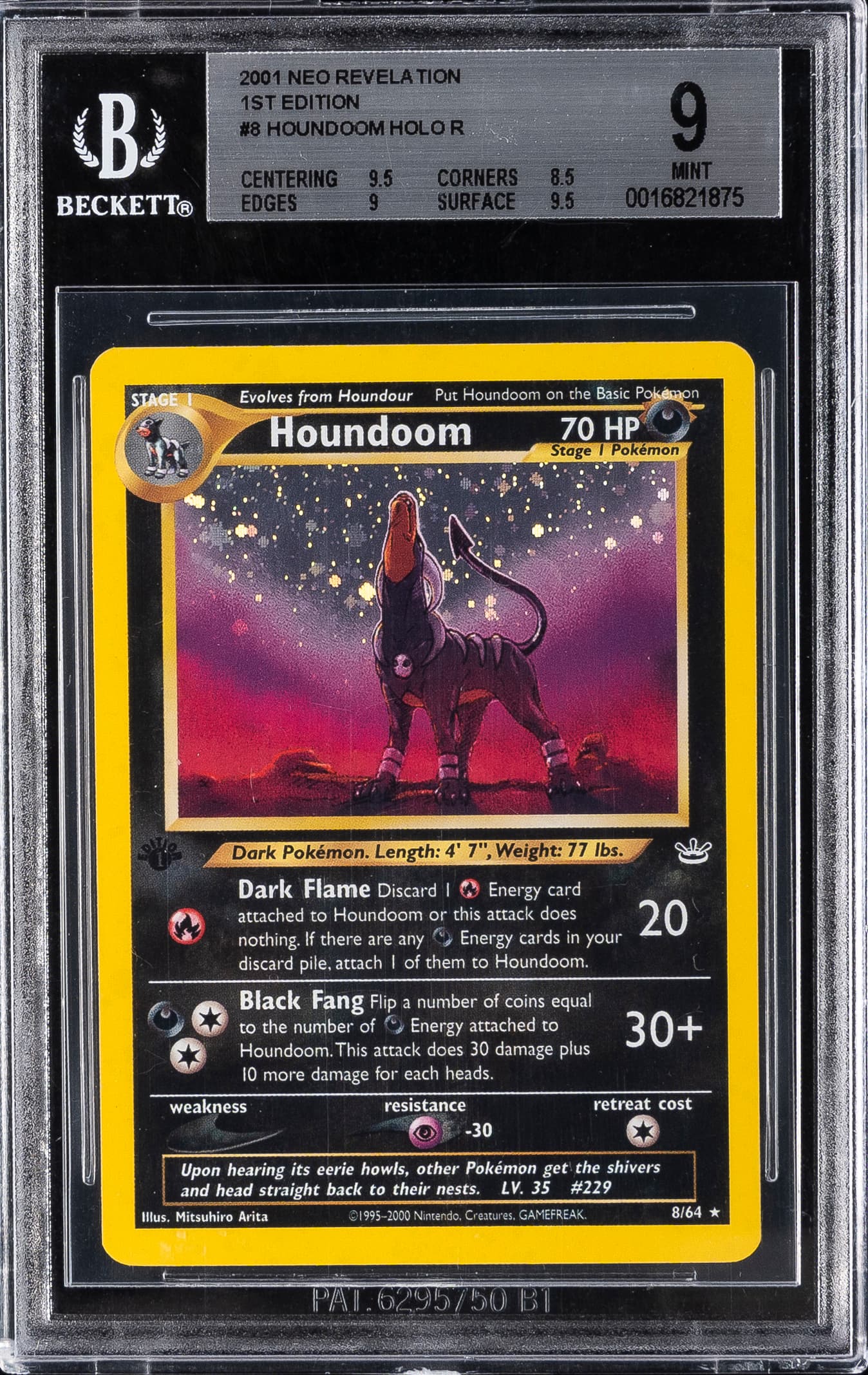 Pokemon Neo Revelation 1st Edition Holo Houndoom