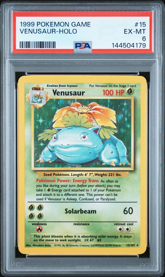1999 #15 Venusaur-Holo PSA 6 Gam