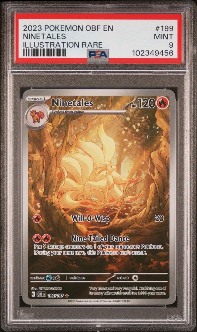 2023 #199 Ninetales PSA 9 Obf EN