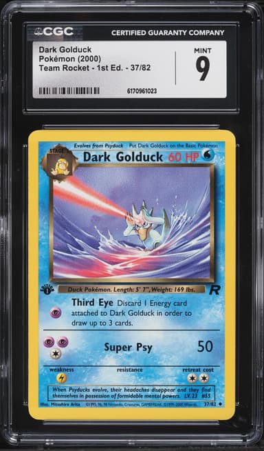 Pokemon Team Rocket 1st Edition Dark Golduck #37