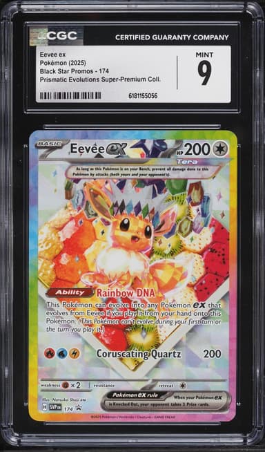 Pokemon Scarlet & Violet Promo Prismatic Evolutions Premium Holo Eevee EX #174