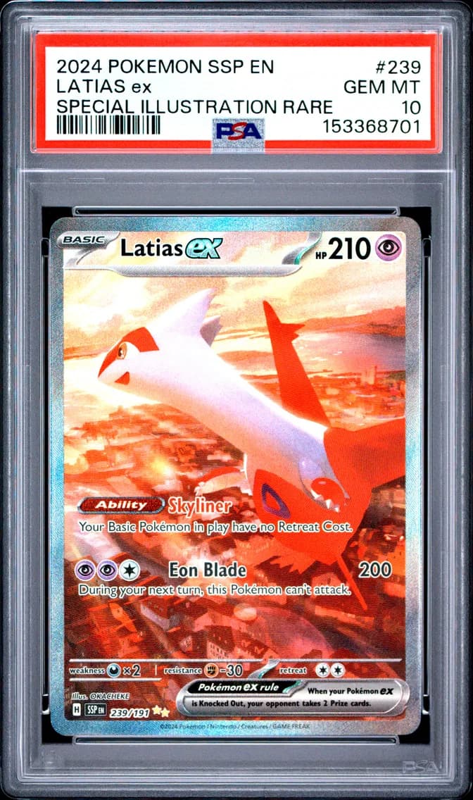 2024 #239 Latias EX PSA 10 Ssp E