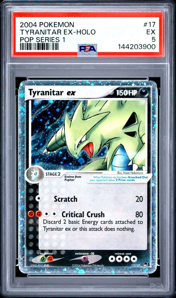 2004 #17 Tyranitar EX-Holo PSA 5