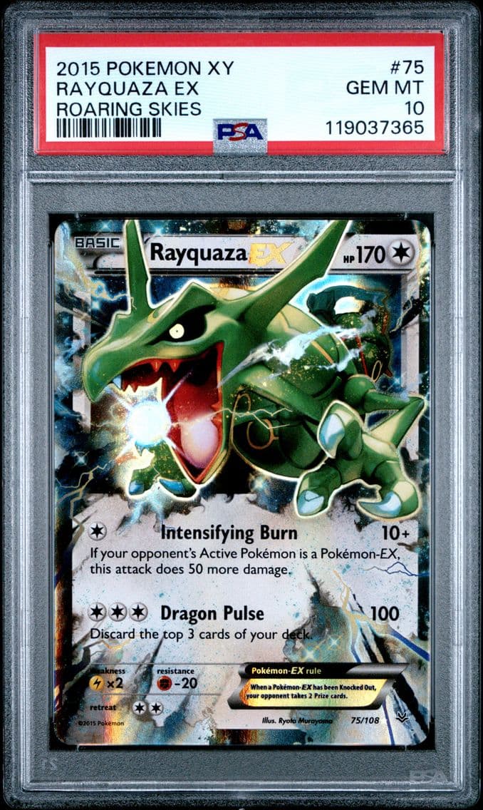 2015 #75 Rayquaza EX PSA 10 XY R