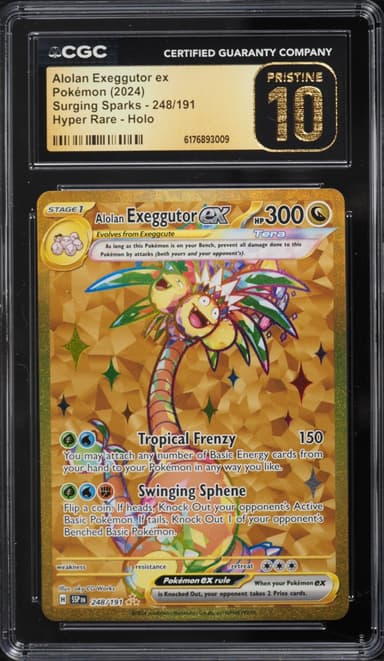 Pokemon Scarlet & Violet Surging Sparks Gold Rare Alolan Exeggutor ex #248
