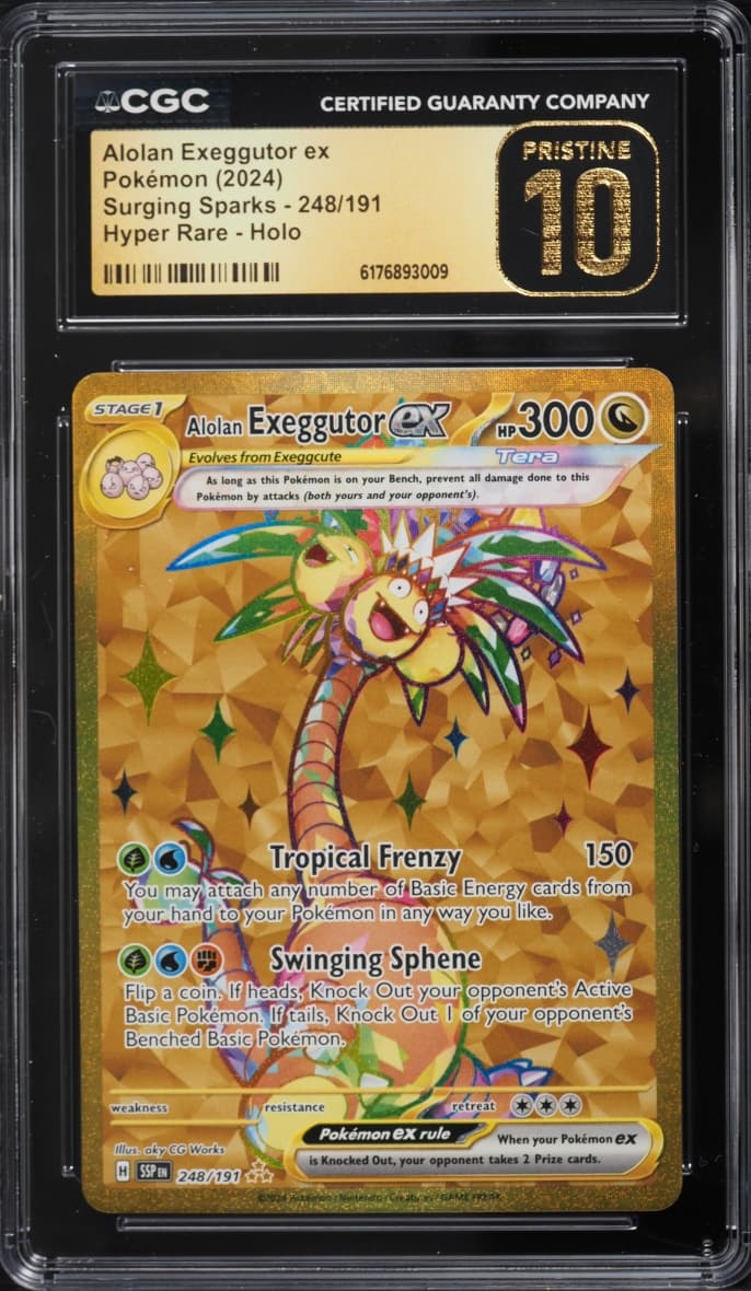 Pokemon Scarlet & Violet Surging Sparks Gold Rare Alolan Exeggutor ex #248