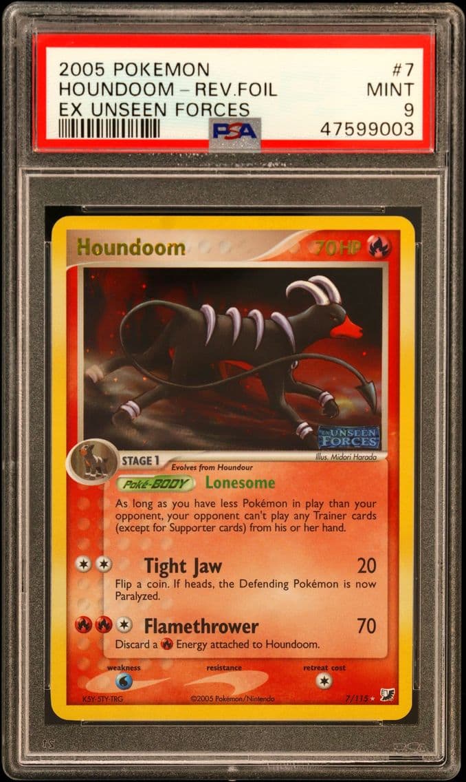 2005 #7 Houndoom-Reverse Foil PS