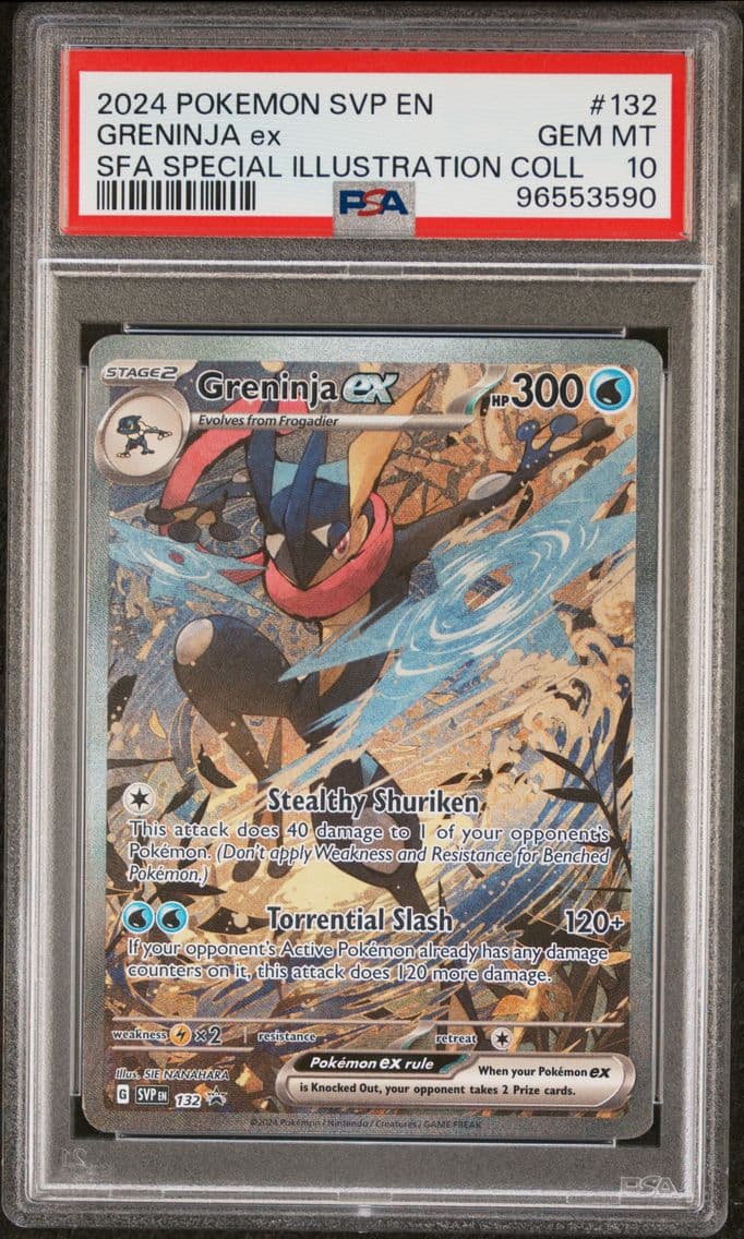 2024 #132 Greninja EX PSA 10 Shr