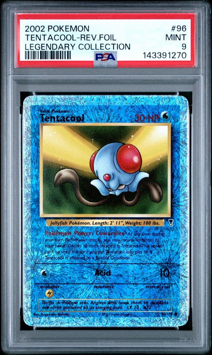 2002 #96 Tentacool-Reverse Foil