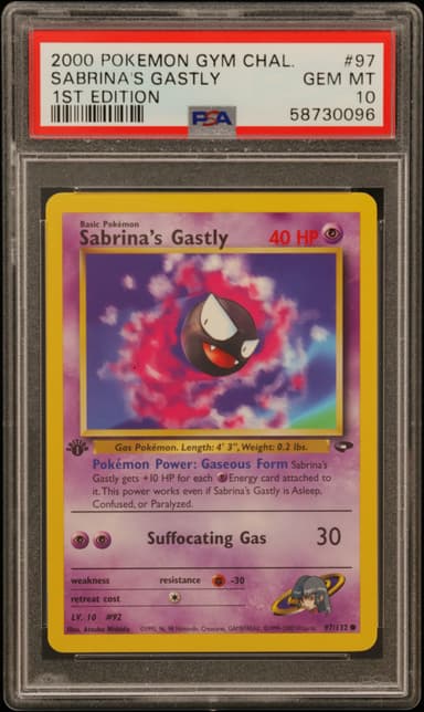 Sabrina's Gastly 1st Edition