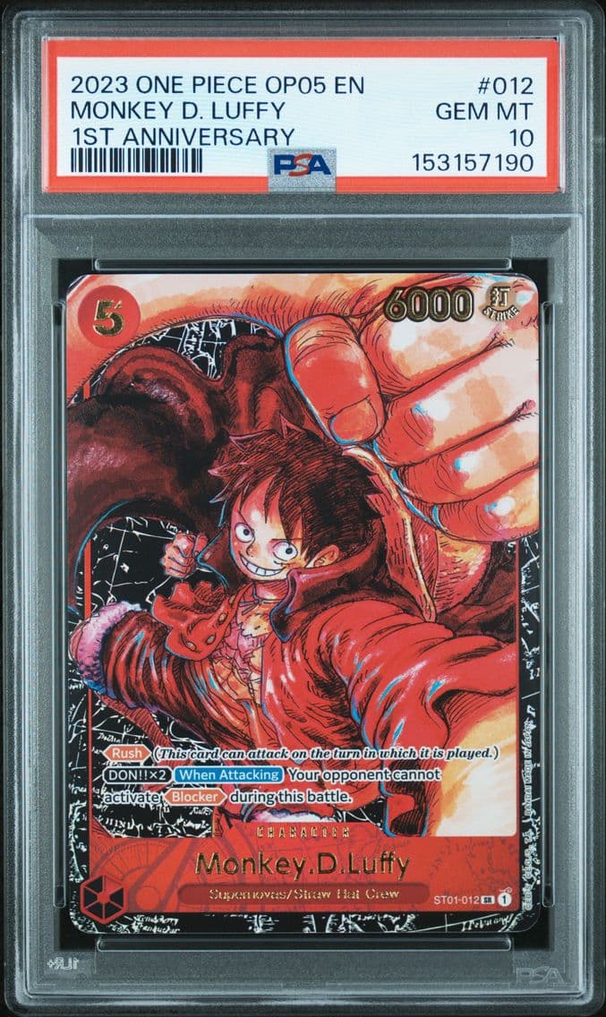 2023 #012 Monkey D. Luffy PSA 10