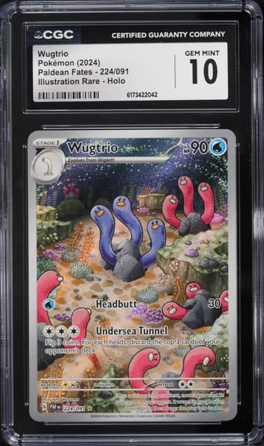 Pokemon Scarlet & Violet Paldean Fates IR Wugtrio #224