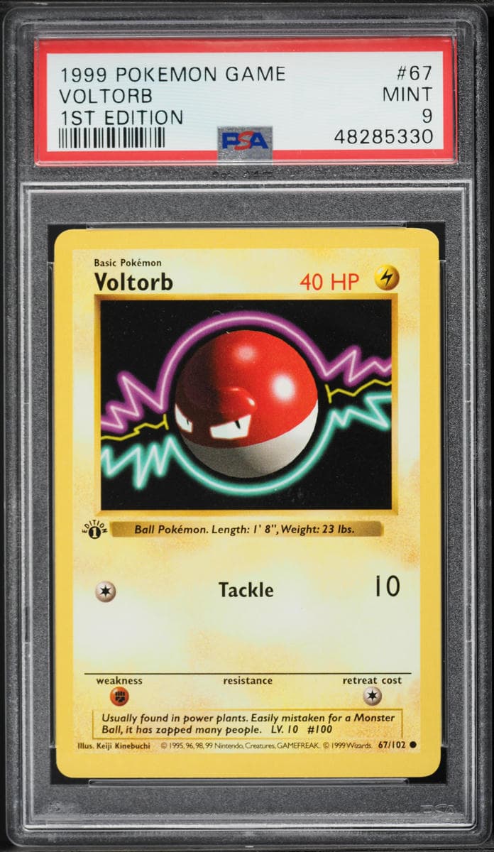 Pokemon Base Set Shadowless 1st Edition Voltorb #67