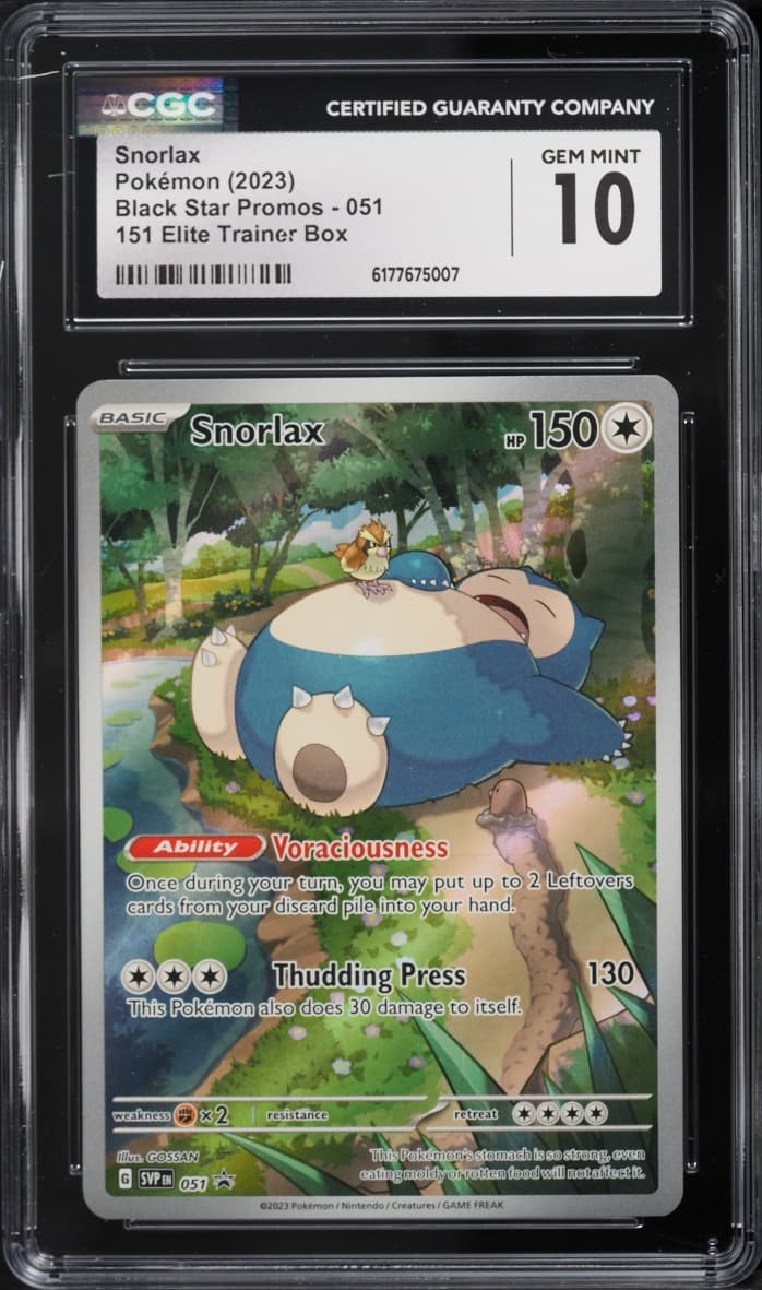 Pokemon Scarlet & Violet Promo 151 ETB Full Art Snorlax #51