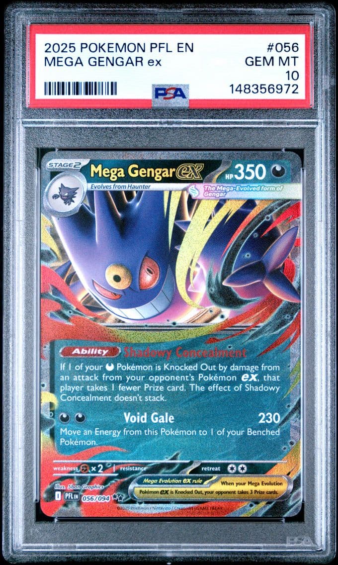 2025 #056 Mega Gengar EX PSA 10 