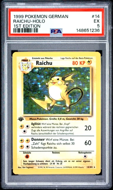 Raichu-Holo 1st Edition