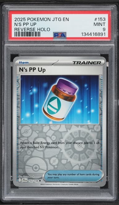 Pokemon Scarlet & Violet Journey Together Reverse Holo N's PP Up #153