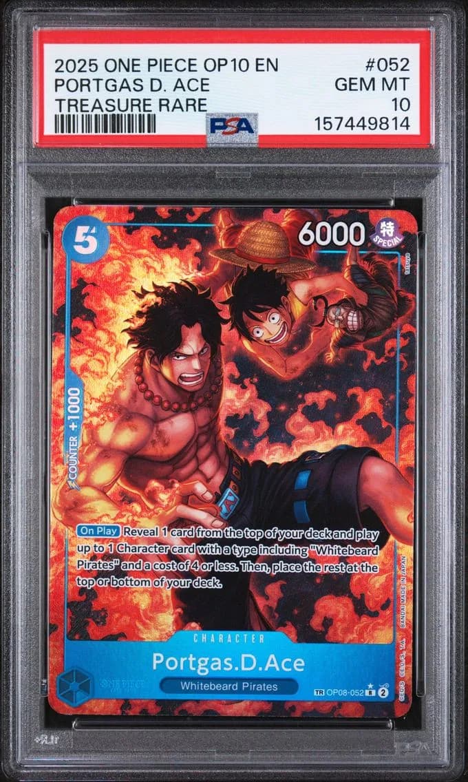2025 #052 Portgas D. Ace PSA 10 