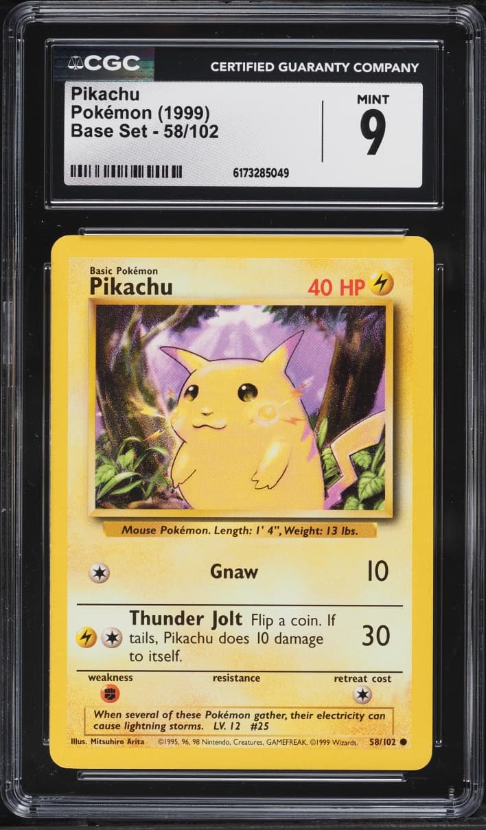 Pokemon Base Set Pikachu #58