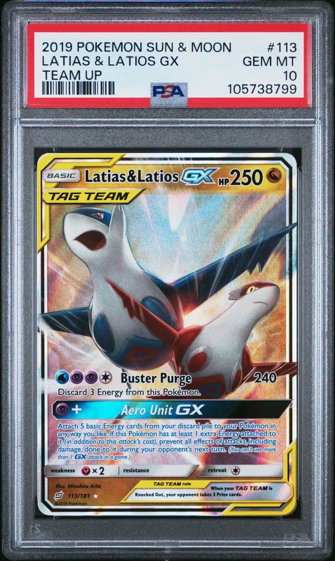 2019 #113 Latias & Latios GX PSA