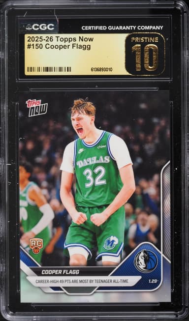 Topps Now Cooper Flagg ROOKIE #150